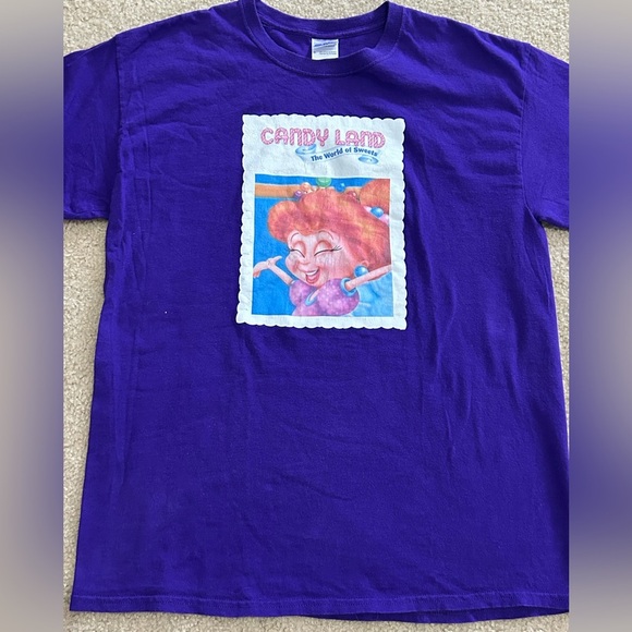 Vintage Gildan Tag Candyland Large T-Shirt - Picture 1 of 7